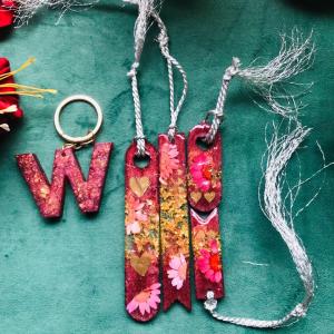 Customised Resin BookMark with Keychain